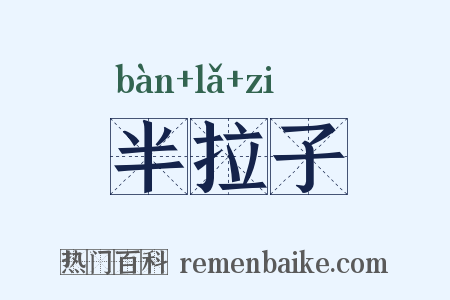 半拉子是什么意思的图片